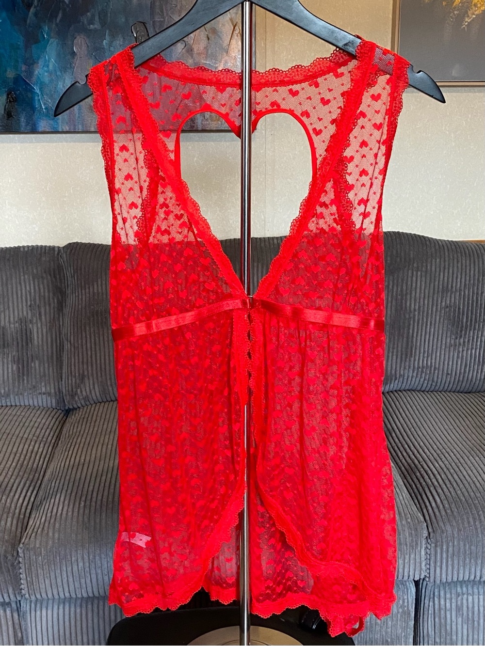NWT Glitter Baby Doll w/Thong Panty